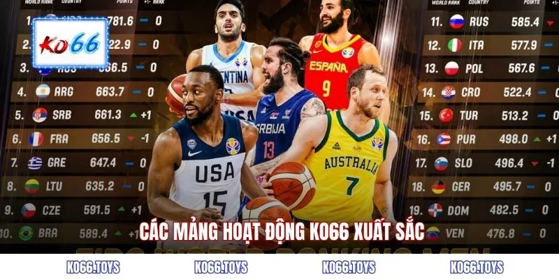  Các mảng hoạt động KO66 xuất sắc